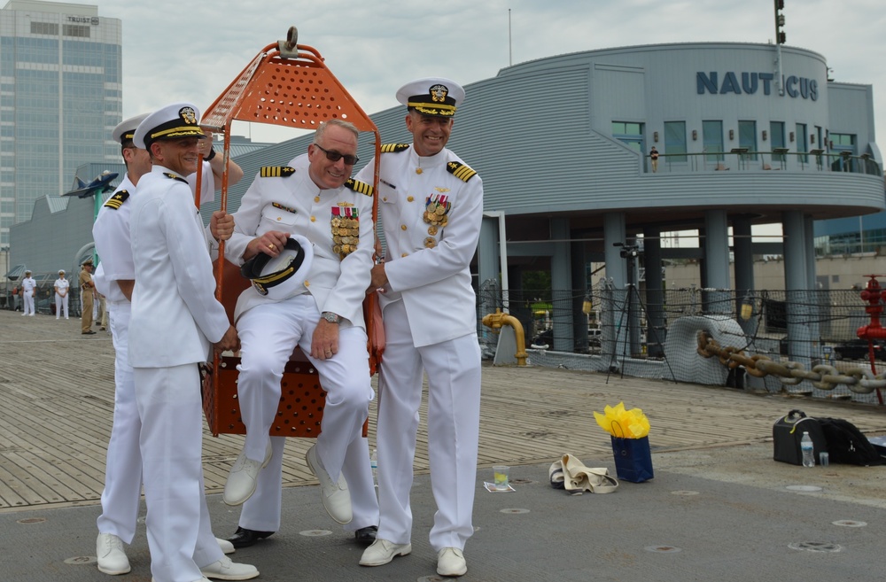 Battleship Sailor retirement ceremony