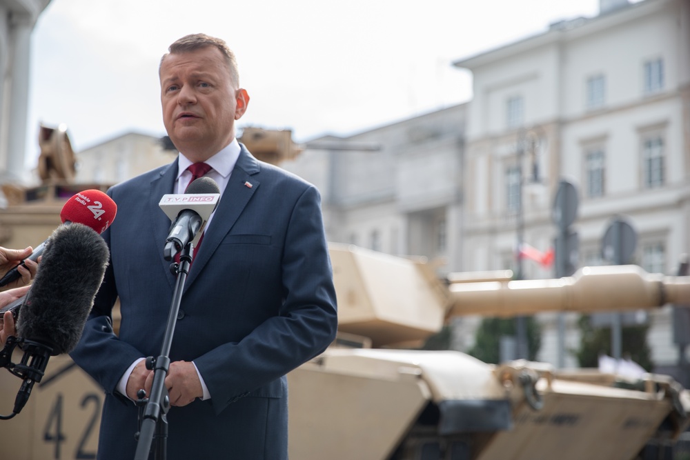 Polish Minister of National Defense at Armed Forces Day in Warsaw