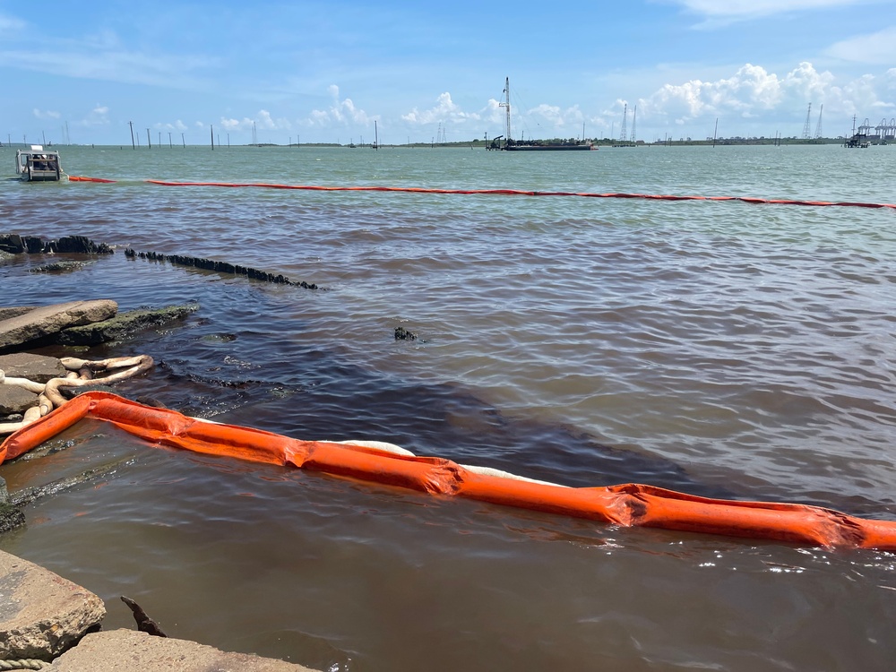 Coast Guard responds to pollution incident in Tabbs Bay near Houston