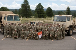 The 505th Signal Brigade conducts drivers training at Camp Navajo