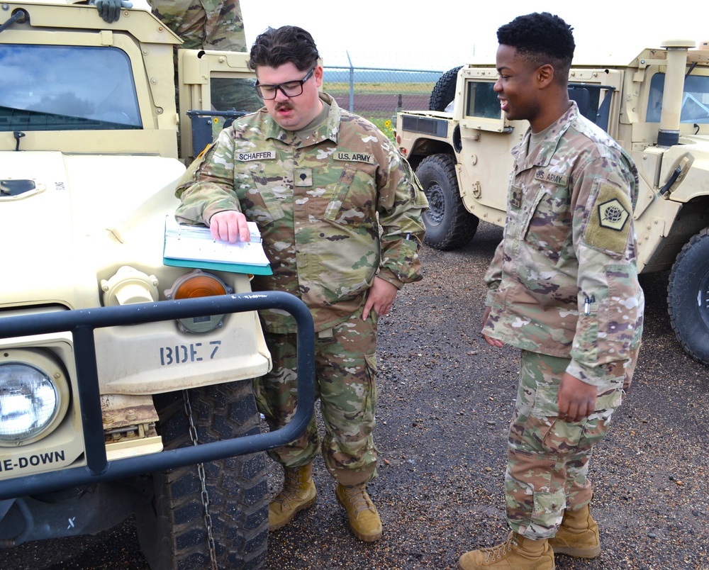 The 505th Signal Brigade conducts drivers training at Camp Navajo