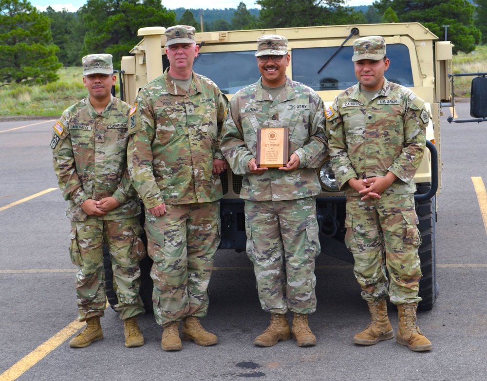 The 505th Signal Brigade conducts drivers training at Camp Navajo