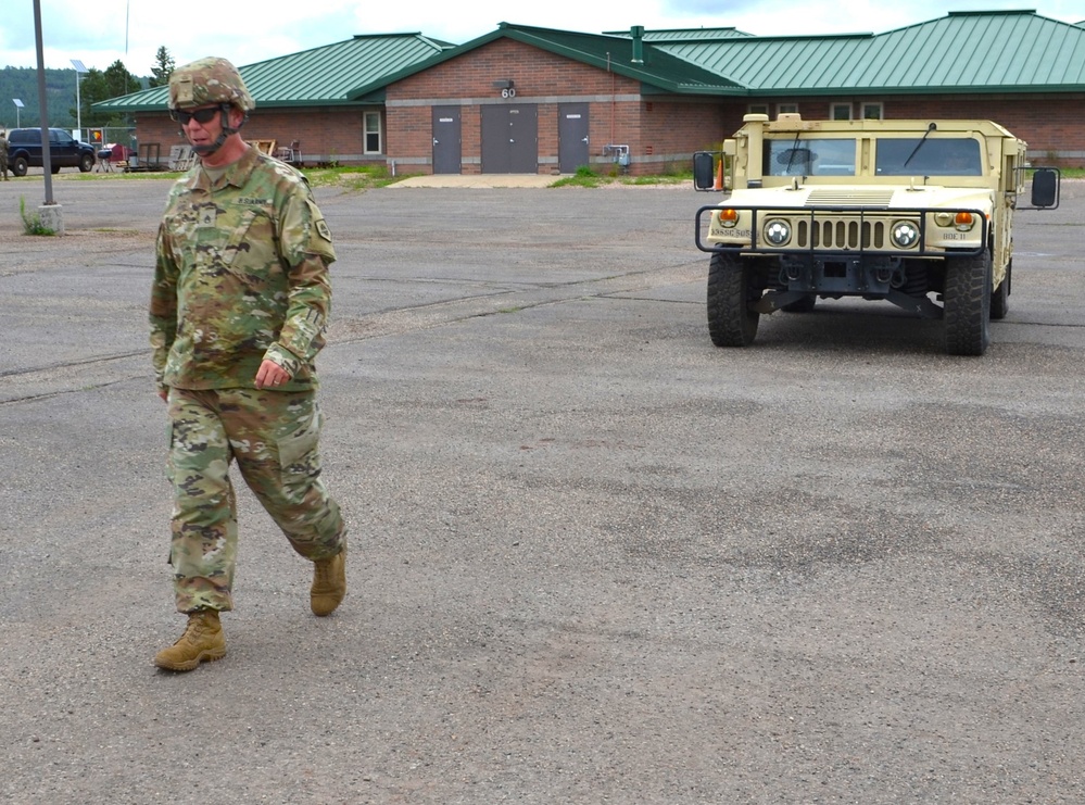 The 505th Signal Brigade conducts drivers training at Camp Navajo