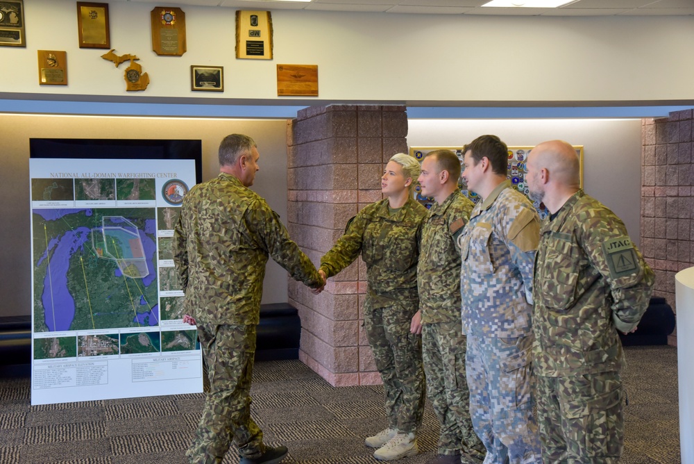 Latvian Chief of Defense visits Alpena CRTC during Northern Strike 22-2