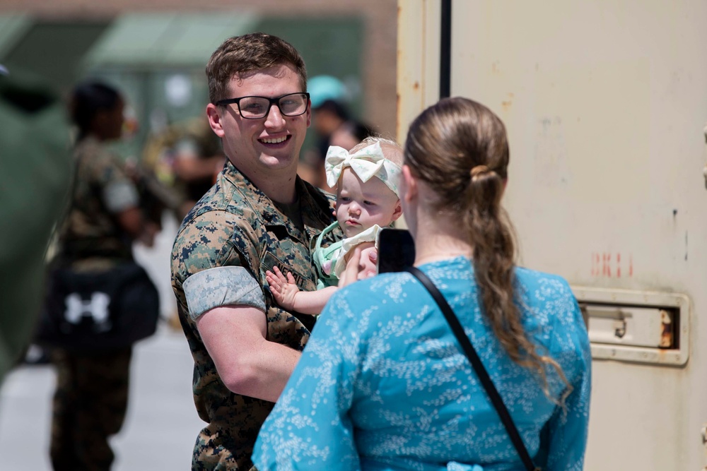 Marine Fighter Attack Squadron 314 returns from USS Abraham Lincoln Deployment