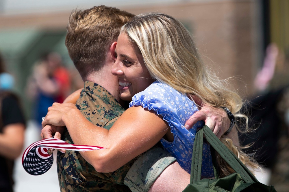 Marine Fighter Attack Squadron 314 returns from USS Abraham Lincoln Deployment