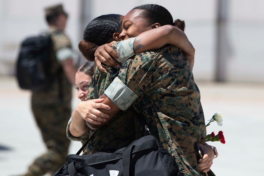 Marine Fighter Attack Squadron 314 returns from USS Abraham Lincoln Deployment