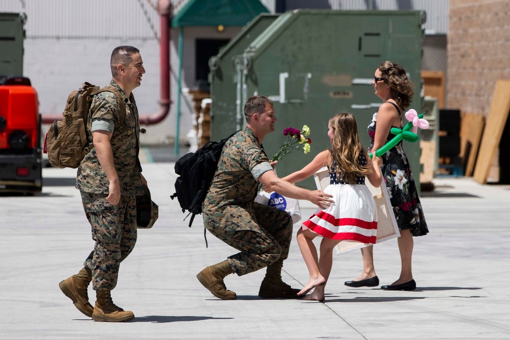 Marine Fighter Attack Squadron 314 returns from USS Abraham Lincoln Deployment