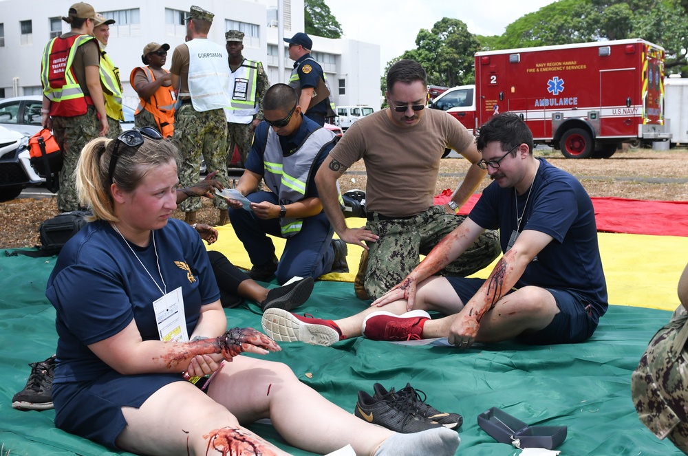 Simulated mass casualty injury evaluation