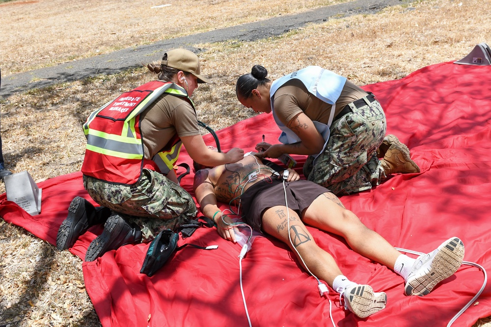 Simulated mass casualty injury evaluation