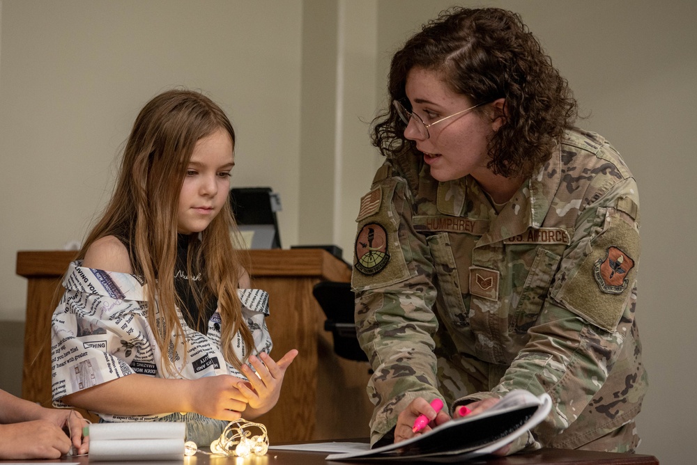 Kadena youth program participates in F-15 outreach event