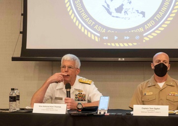 C7F Holds Press Conference at SEACAT 22