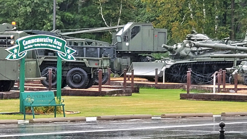 Equipment Park at Fort McCoy's Commemorative Area