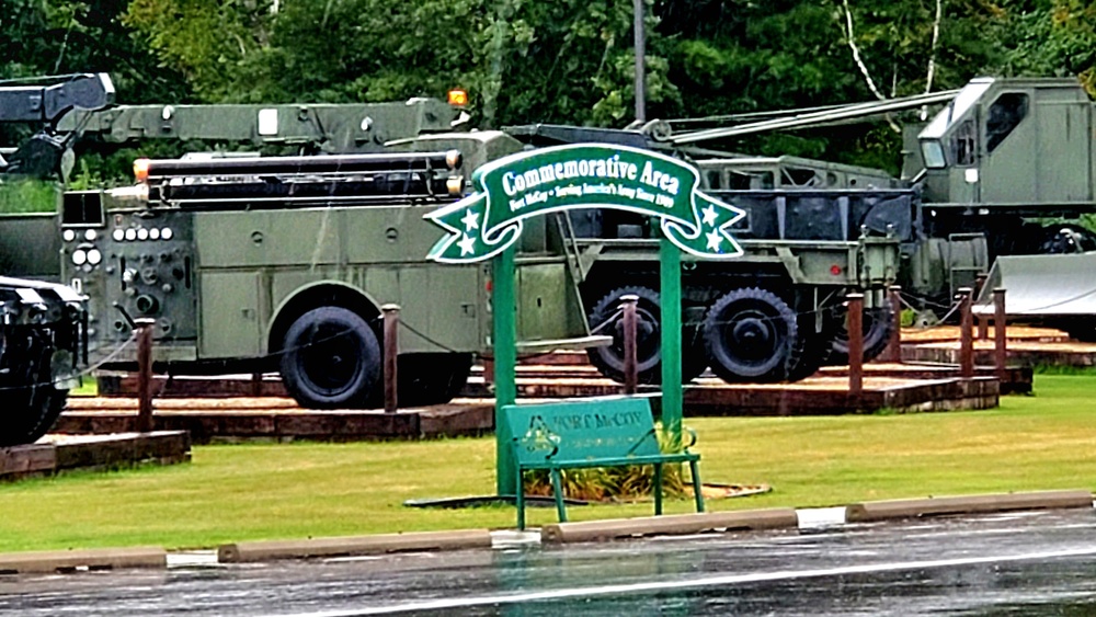 Equipment Park at Fort McCoy's Commemorative Area