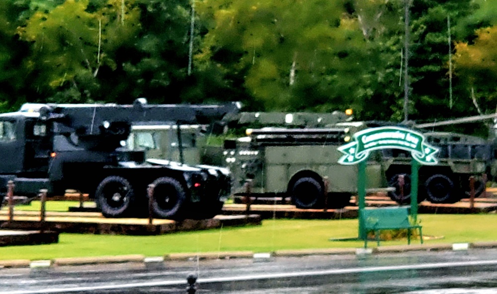 Equipment Park at Fort McCoy's Commemorative Area