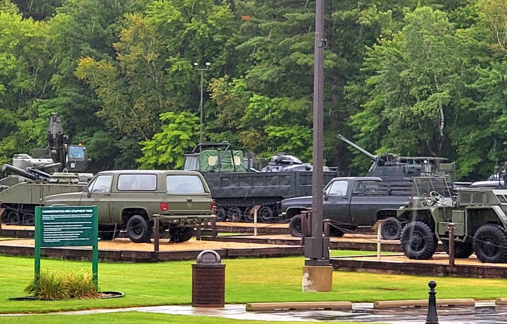 Equipment Park at Fort McCoy's Commemorative Area