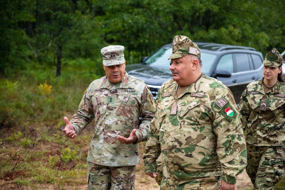 Ohio adjutant general, Hungarian general meet with Soldiers at Northern Strike