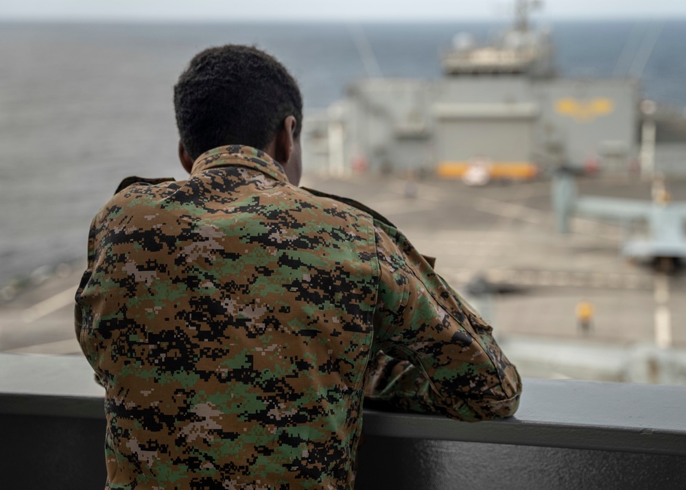 Somali Distinguished Visitors tour USS Hershel “Woody” Williams