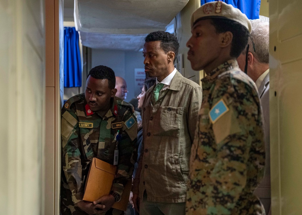 Somali Distinguished Visitors tour USS Hershel “Woody” Williams