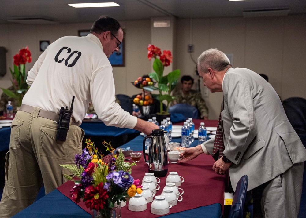 Somali Distinguished Visitors tour USS Hershel “Woody” Williams