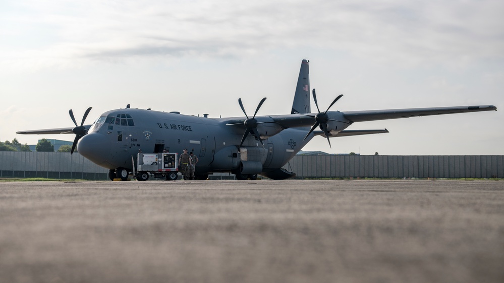 C-130J Super Hercules fam flight during PacAngel22