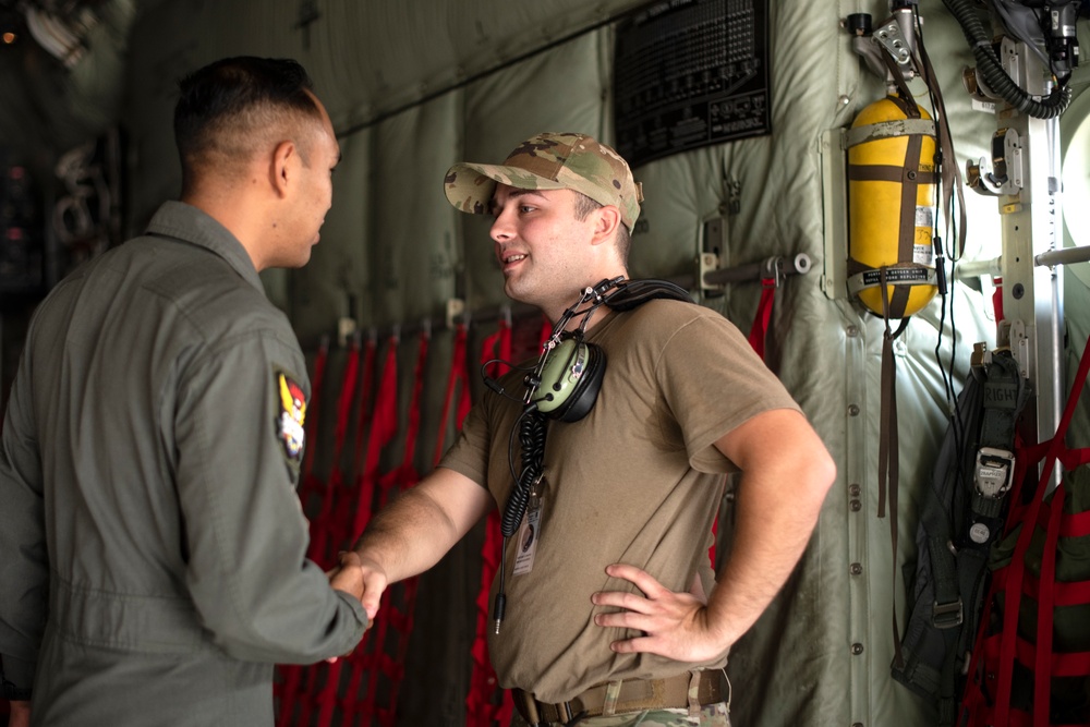 C-130J Super Hercules fam flight during PacAngel22