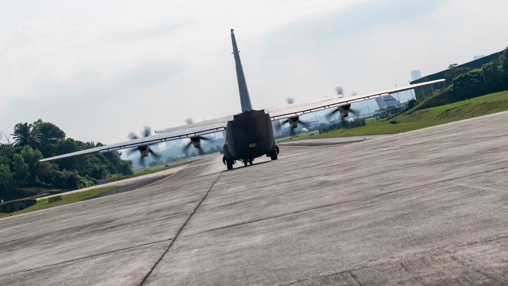 C-130J Super Hercules fam flight during PacAngel22