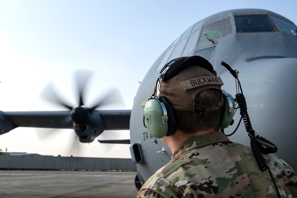 C-130J Super Hercules fam flight during PacAngel22