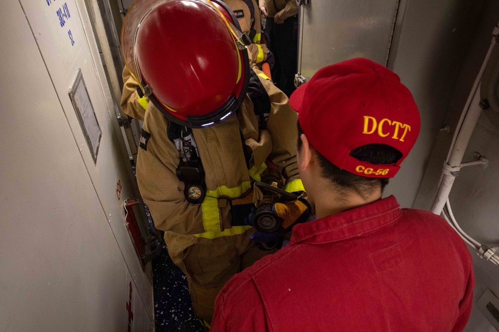 USS San Jacinto Damage Control Training