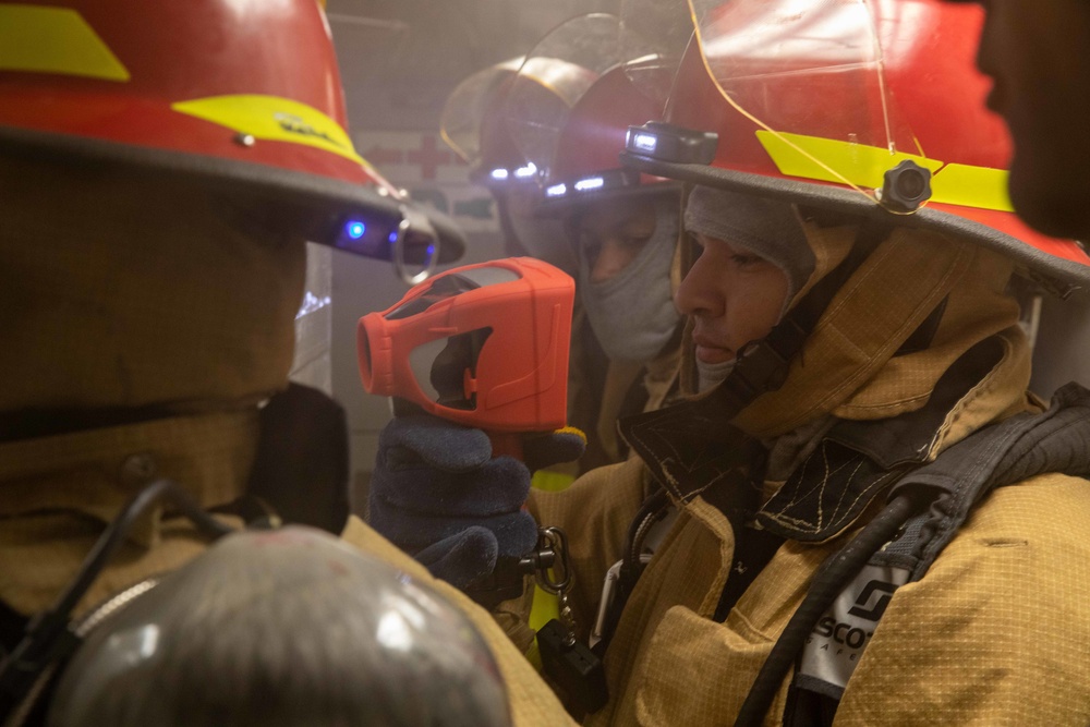 USS San Jacinto Damage Control Training