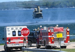 Frederic Township Fire Department water rescue support