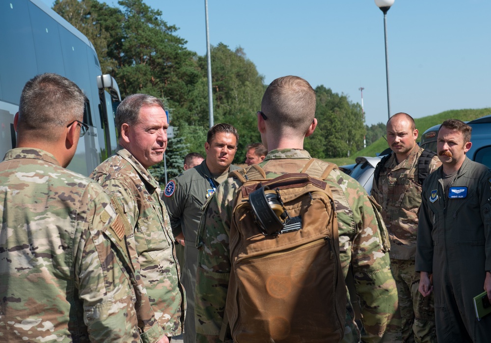 COMUSAFE Visits 32nd Tactical Air Base in Łask, Poland