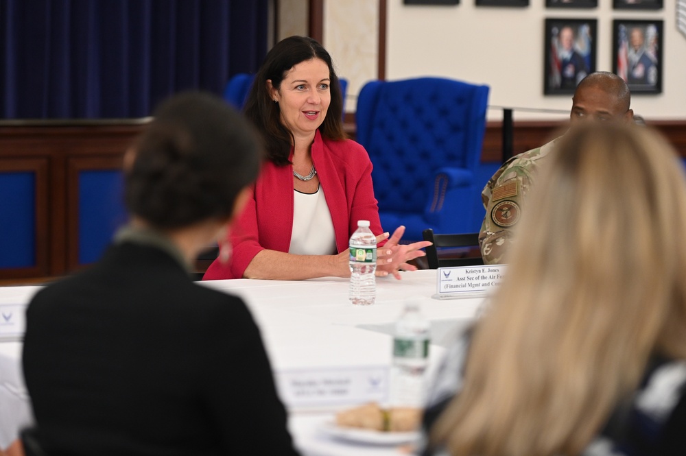 Air Force comptroller visits Hanscom