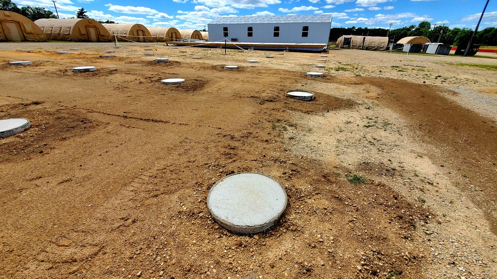 Troop project creating office buildings at Fort McCoy’s LSA Liberty sees work by multiple units