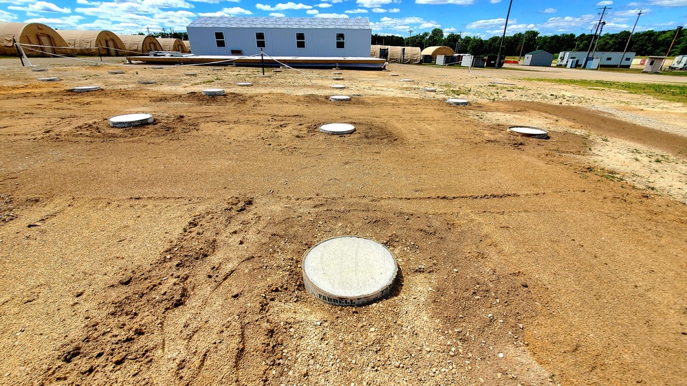 Troop project creating office buildings at Fort McCoy’s LSA Liberty sees work by multiple units