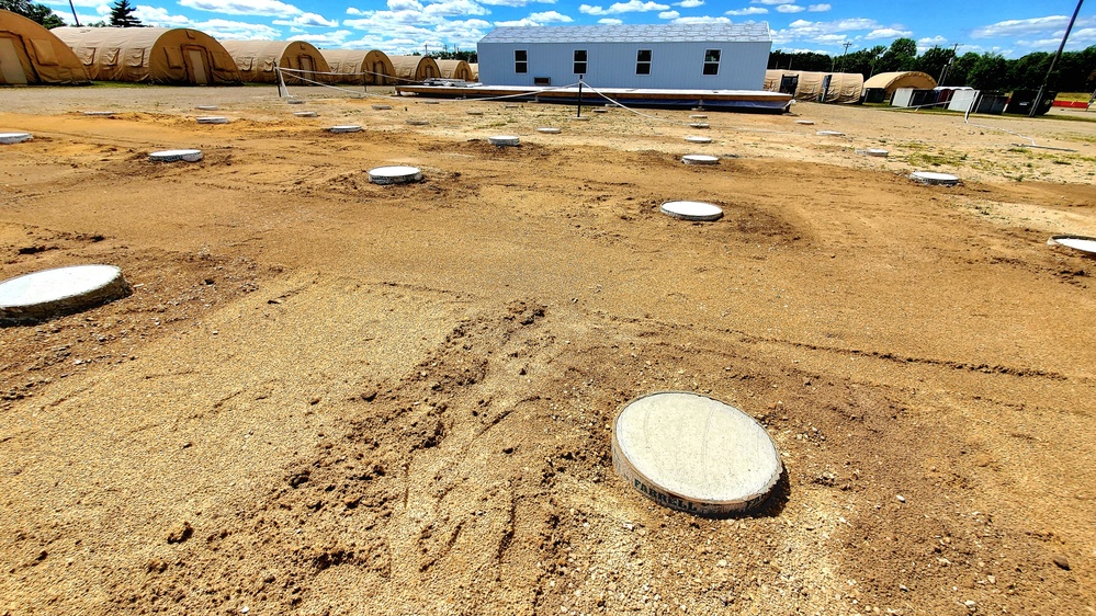 Troop project creating office buildings at Fort McCoy’s LSA Liberty sees work by multiple units