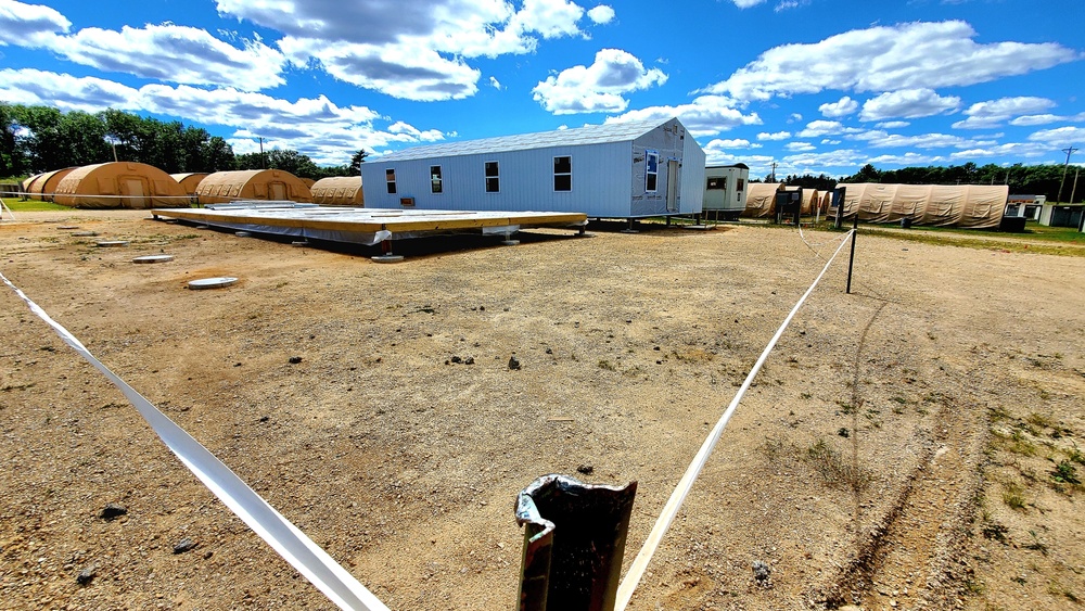 Troop project creating office buildings at Fort McCoy’s LSA Liberty sees work by multiple units