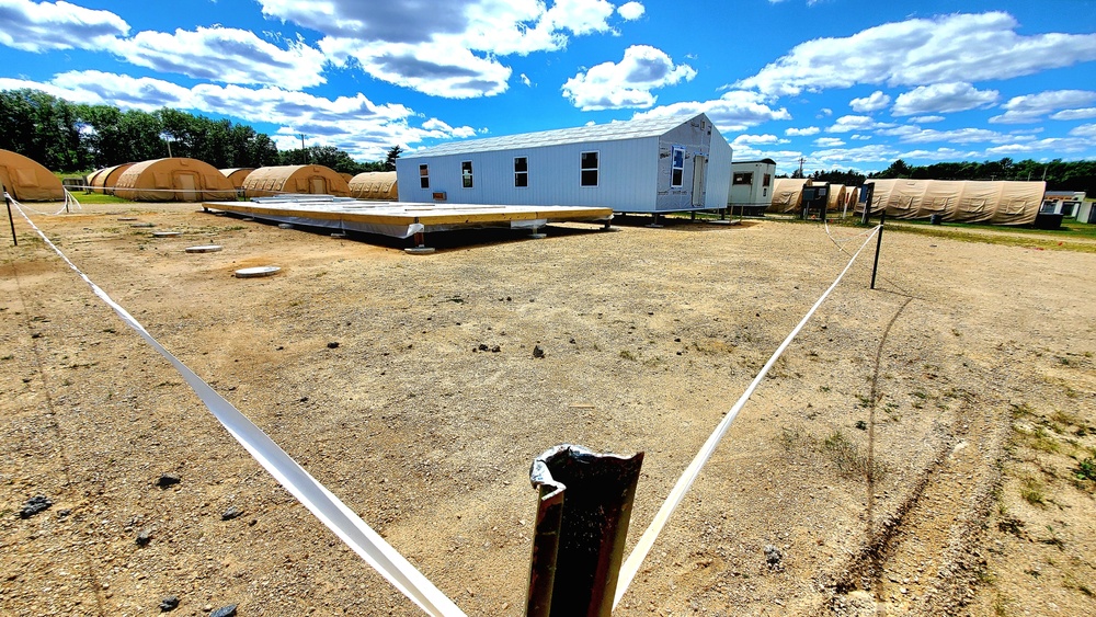 Troop project creating office buildings at Fort McCoy’s LSA Liberty sees work by multiple units
