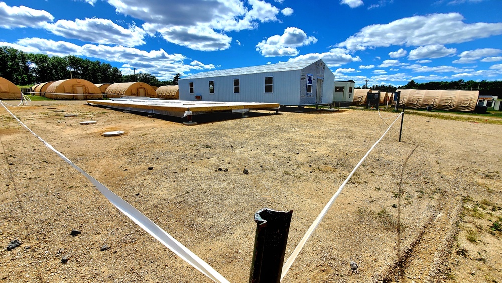 Troop project creating office buildings at Fort McCoy’s LSA Liberty sees work by multiple units