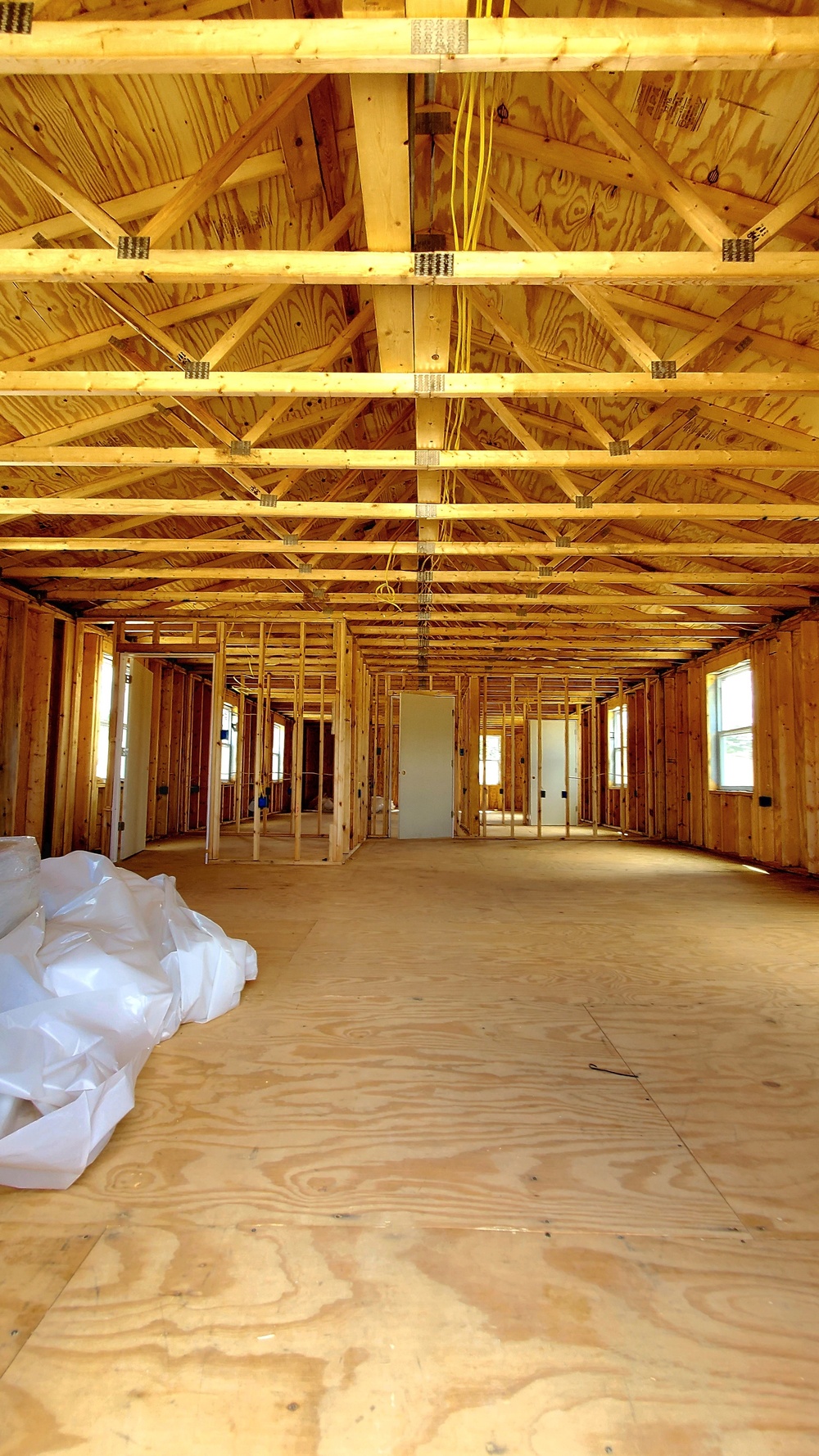 Troop project creating office buildings at Fort McCoy’s LSA Liberty sees work by multiple units