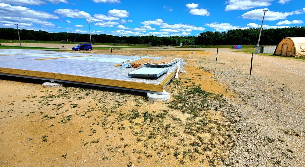 Troop project creating office buildings at Fort McCoy’s LSA Liberty sees work by multiple units