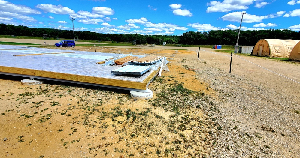 Troop project creating office buildings at Fort McCoy’s LSA Liberty sees work by multiple units