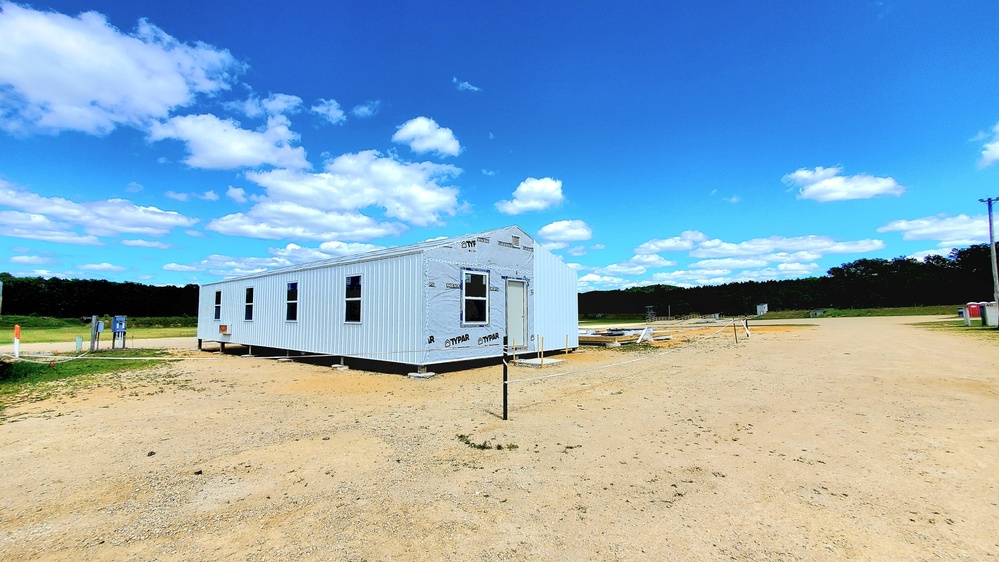 Troop project creating office buildings at Fort McCoy’s LSA Liberty sees work by multiple units