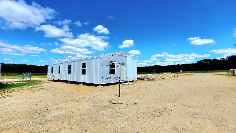 Troop project creating office buildings at Fort McCoy’s LSA Liberty sees work by multiple units