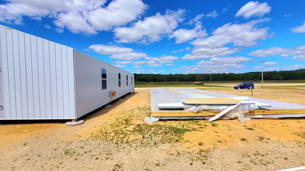 Troop project creating office buildings at Fort McCoy’s LSA Liberty sees work by multiple units