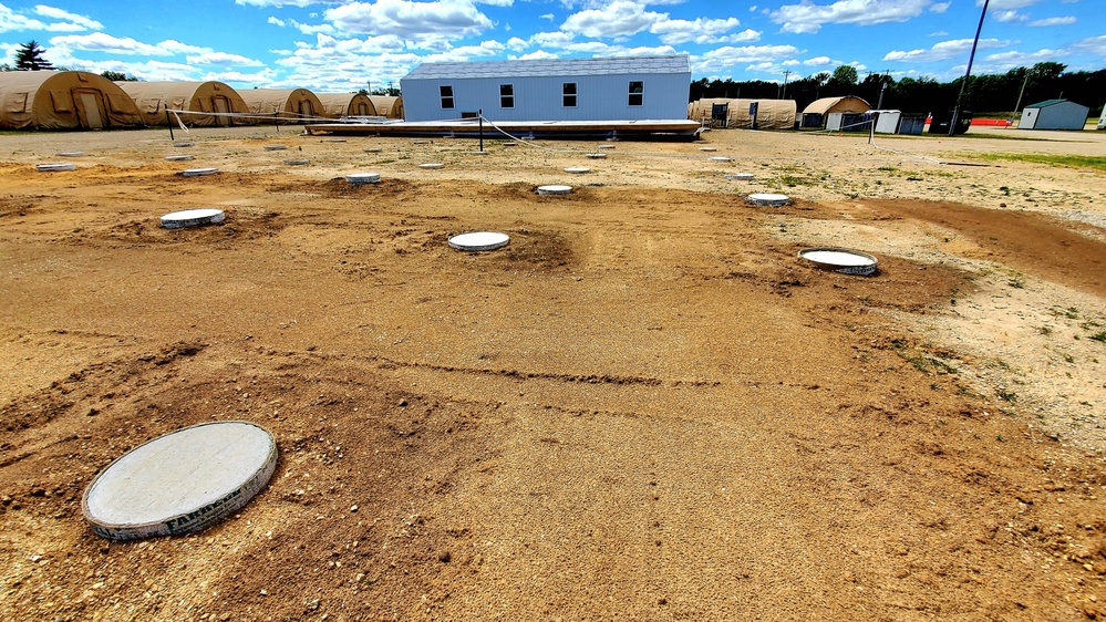 Troop project creating office buildings at Fort McCoy’s LSA Liberty sees work by multiple units