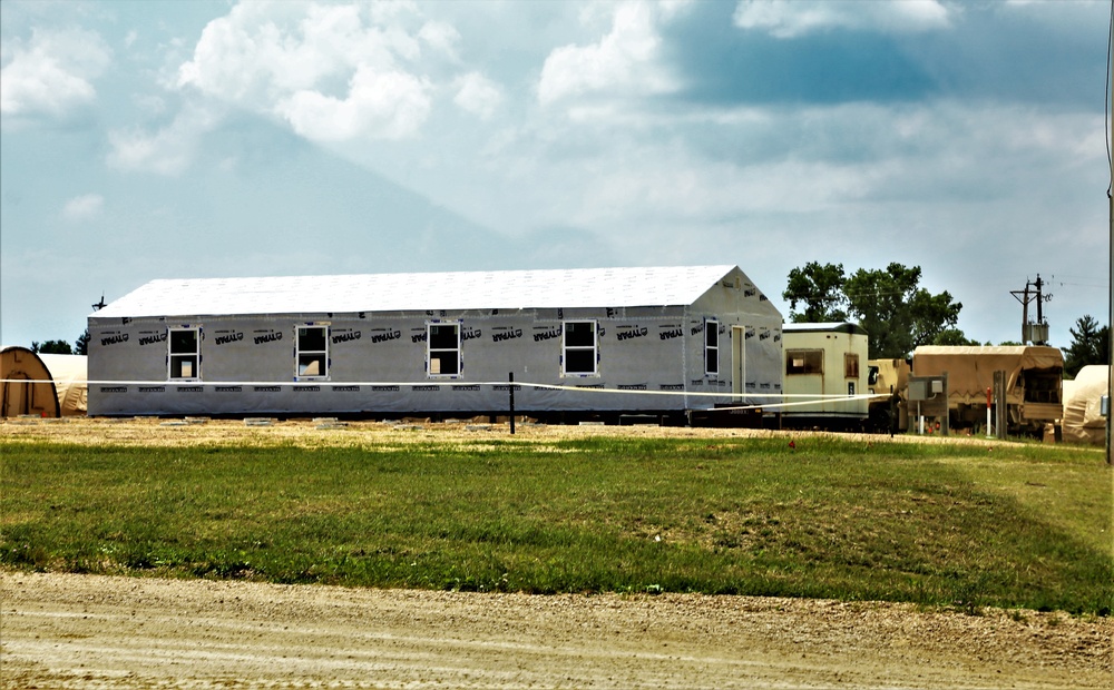 Troop project creating office buildings at Fort McCoy’s LSA Liberty sees work by multiple units
