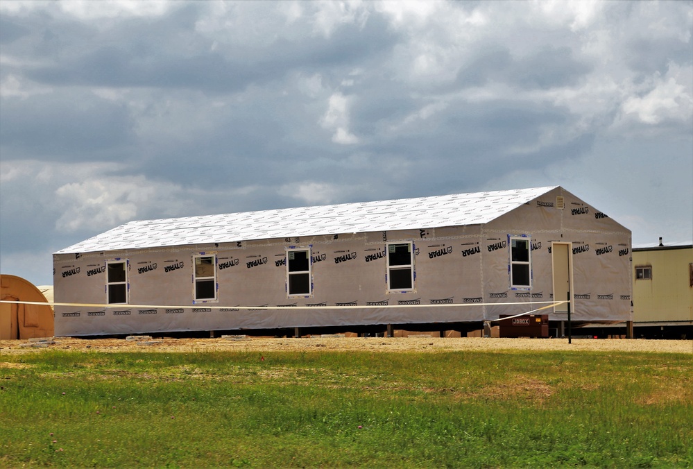 Troop project creating office buildings at Fort McCoy’s LSA Liberty sees work by multiple units