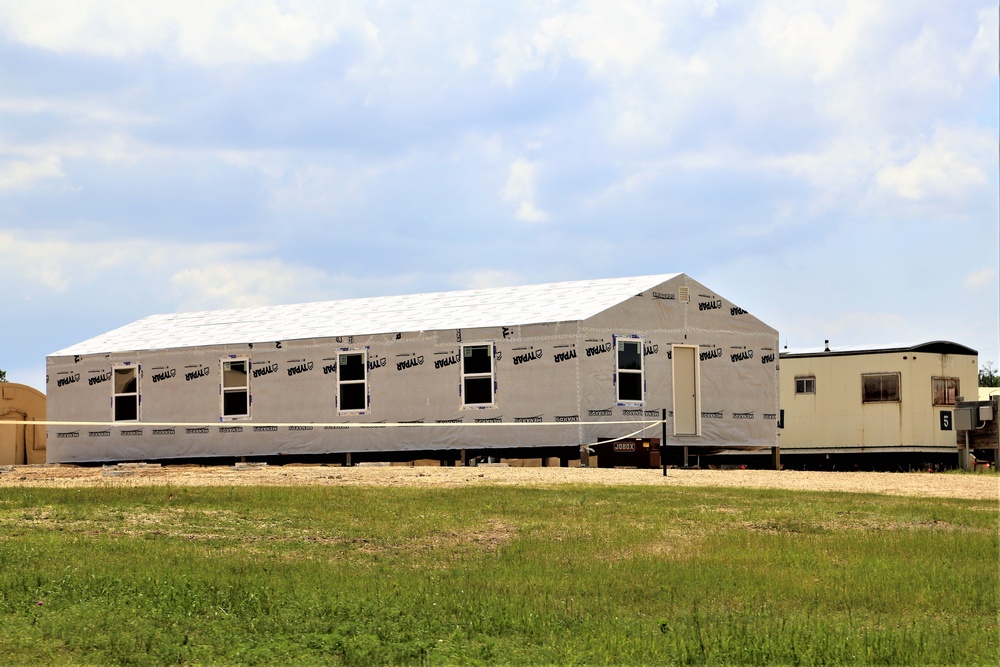 Troop project creating office buildings at Fort McCoy’s LSA Liberty sees work by multiple units