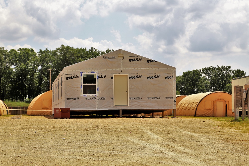 Troop project creating office buildings at Fort McCoy’s LSA Liberty sees work by multiple units